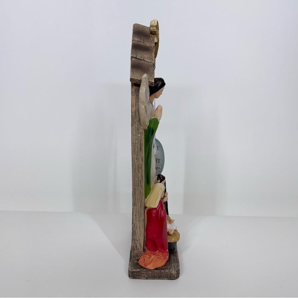 Love & Light Angel Nativity Scene Painted Resin New Nwt Religious Christmas - Picture 4 of 9